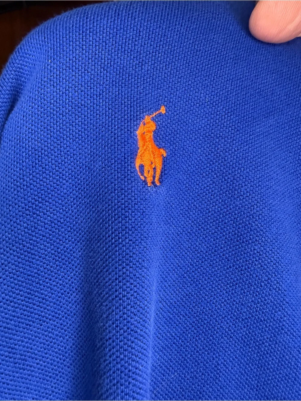 Polo Ralph Lauren Classic Fit Polo Shirt Royal Blue Orange Pony Men’s 2XLT